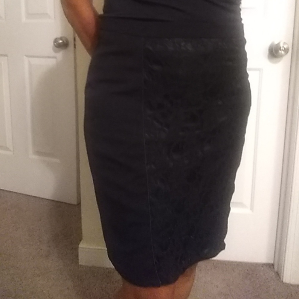 Black pencil skirt